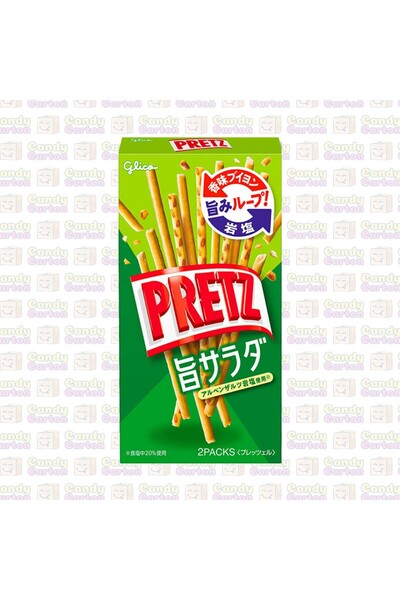 Glico جليكو بريتز أعواد مالحة بطعم السلطة 69 جرام PRETZ Japanese Pretzel Bisc...