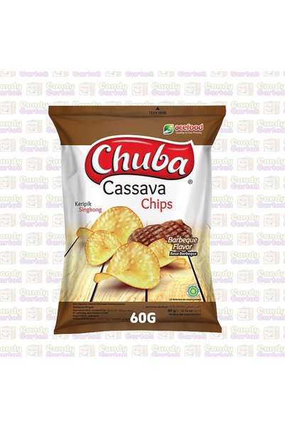 CHUBA تشوبا رقائق الكسافا بنكهة الباربيكيو 60 جرام مستورد اندونيسيا