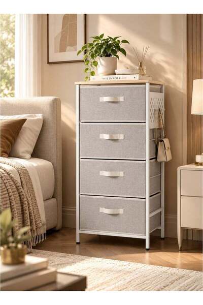 Generic Sharpdo Dresser for Bedroom, 4-Layer Drawer Storage Cabinet Tall Nigh...