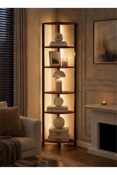 Generic Yanara APP & Remote Controlled RGB Corner Shelf with Music Sync – 256...