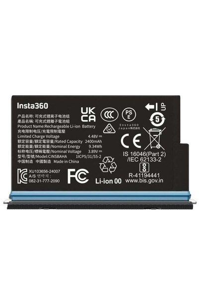 Generic Insta360 2400 mAh Insta360 X5 Battery