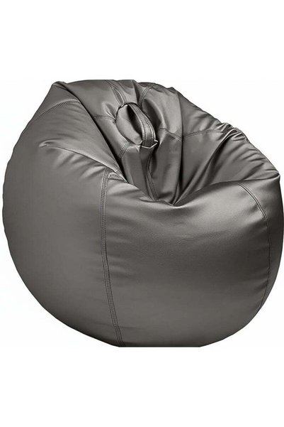 Generic Harmony Home Puffy Leather Bean Bag | Versatile Comfy Lounge & Bedroo...