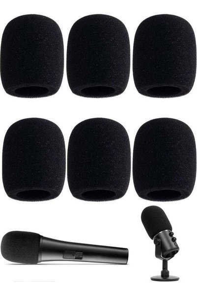 Generic Bonanzarh Microphone Cover, 6 Pcs High Density Thickened Microphone W...