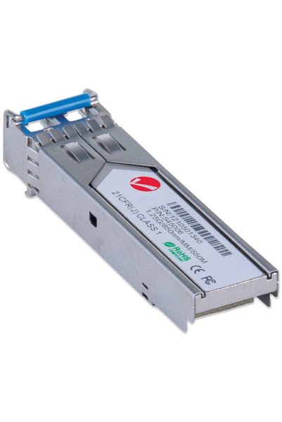 Intellinet Οπτική μονάδα πομποδέκτη SFP Gigabit Fiber 1000BaseSX (LC), Πολυτρ...