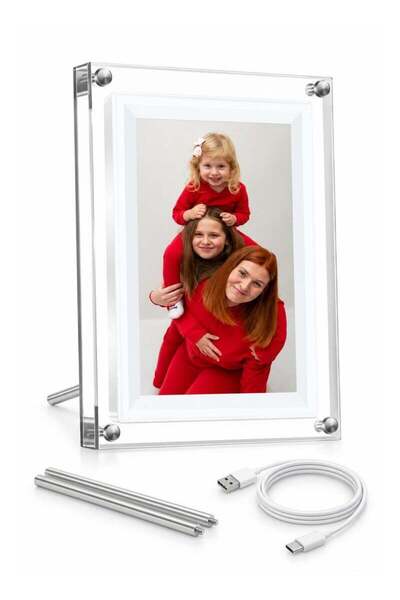 Generic Bluejw 7 Inch WiFi Digital Photo Frame, Acrylic HD IPS Smart Photo Fr...