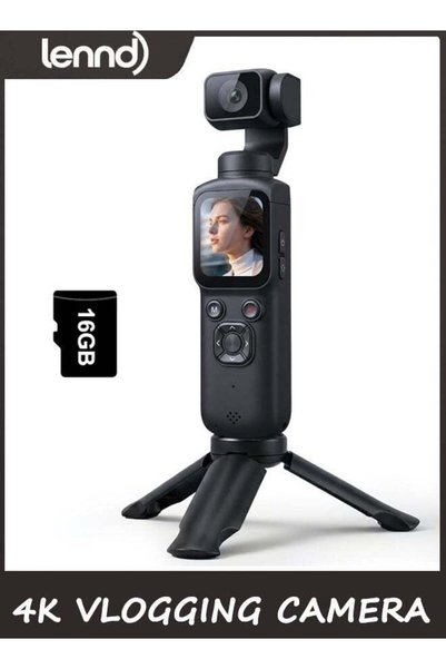 Generic LENND 4K Vlogging Camera with 330° Rotating Lens & Face Tracking, Por...