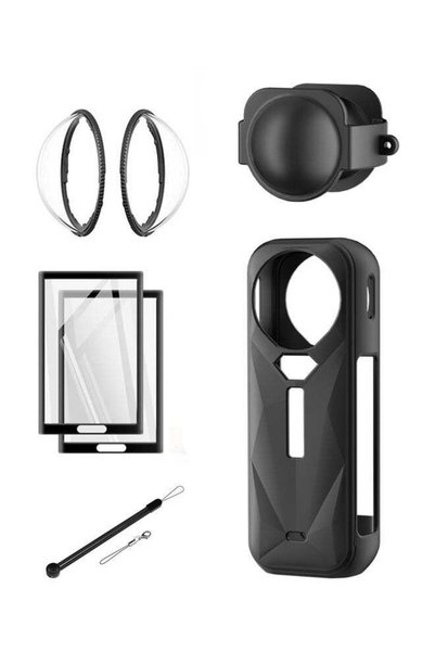 Generic SJet Protective Kit for Insta360 X5 Case, Silicone Case, Lens Guard, ...