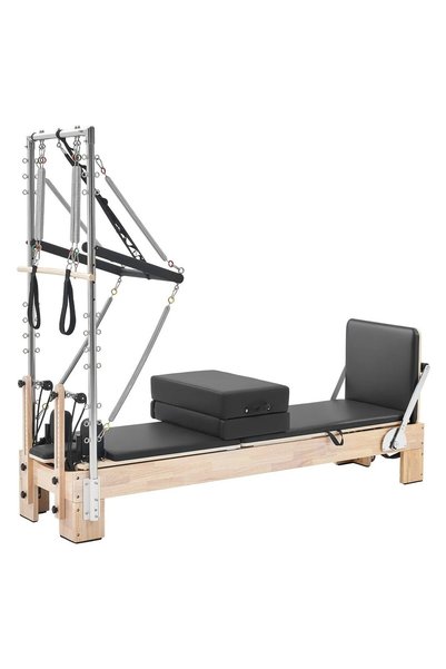 OMS Aparat pilates, cadru lemn, 2.4 m, max 180 kg, Sistem rezistenta 5 x arcu...