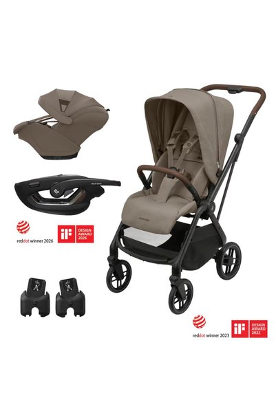 MAXİ-COSİ Leona2-Coral Slide Pro Tek Elle Katlanabilen Çift Yönlü Seyahat Sis...