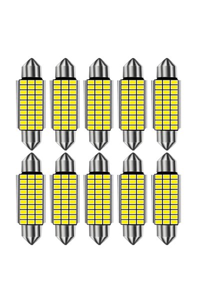Choice 41mm WHITE 10x Error Free C5W C10W 3014 LED Bulb 31 36 39 41 42mm Inte...