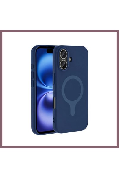 Generic Brand Joko iPhone 16 Z Silicone Magsafe Cover - Navy Blue Bzss