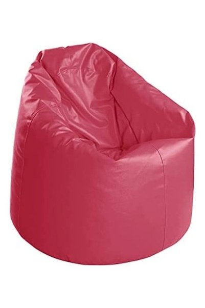 Generic Luxe Leather Bean Bag Pink 80x50cm