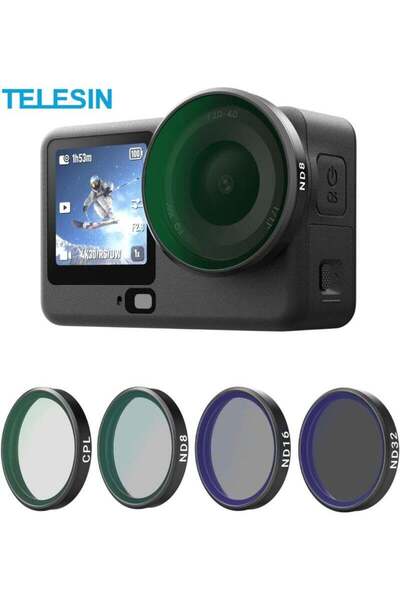 Generic TELESIN CPL ND Filter Kit for DJI Osmo Action 6, 4 Pack CPL ND8 ND16 ...