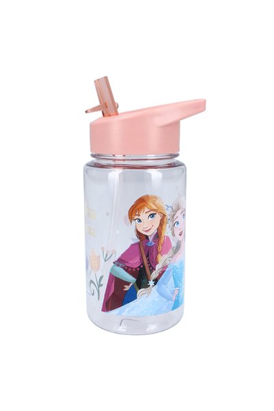 Frozen Sticla apa, plastic, fara BPA, transparent, capacitate 450 ml, Drink Up,