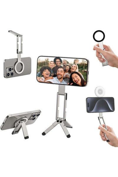 Generic ULANZI MA60 Magnetic Phone Tripod Stand for iPhone - Aluminium Smartp...