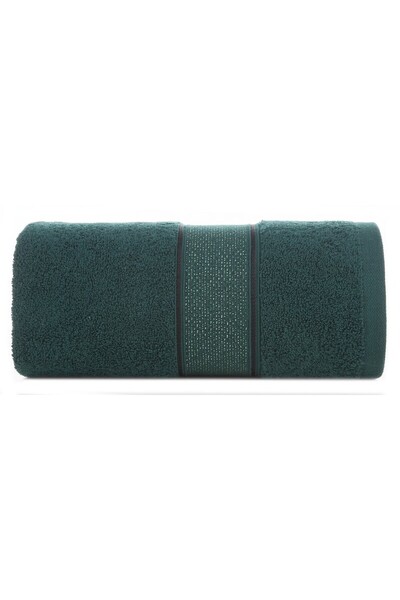 Eurofirany Prosop de mana cu bordura jacquard LIANA 30 x 50 cm verde inchis