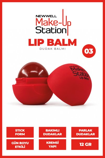 New Well Make-Up Station Top Lip Balm 03 12gr