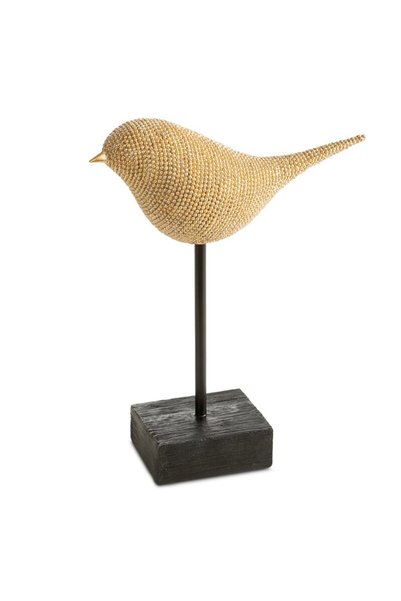 Eurofirany Figurina decorativa, Eurofirany, Eldo 2, pasare, auriu-negru, 21x8...