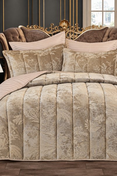 GOLDROOM Home Kadi̇fe Confort Double Set 6 Pieces 230X240