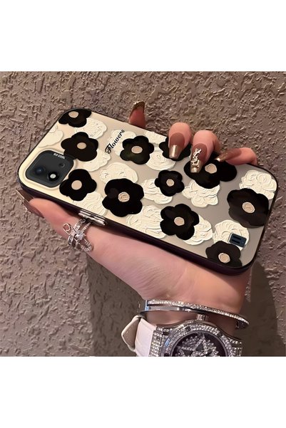CHICASELUX حافظة مطبوعة على شكل زهرة بتصميم الطلاء الزيتي متوافقة مع Realme C...