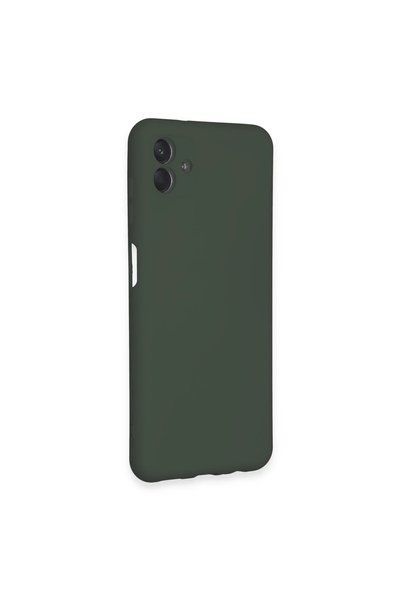 Bezos Samsung Galaxy A04E Case Nano Inside Velvet Silicone - Dark Green