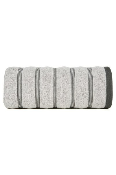 Eurofirany Prosop de baie, Eurofirany, Bumbac, 500g/m2, 50x90cm, Argintiu