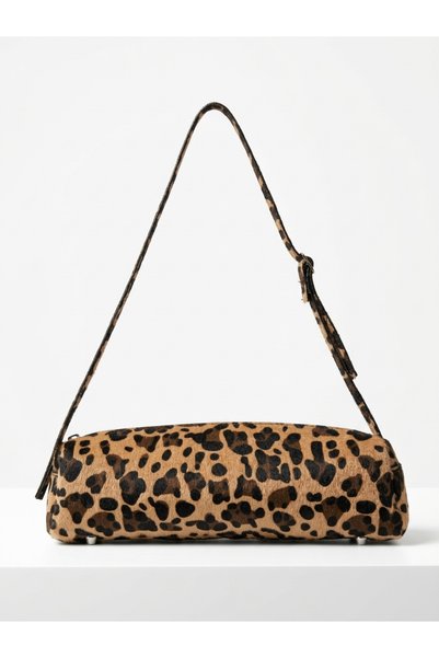 Tina İstanbul Minimal Baguette Zippered Hand and Shoulder Bag