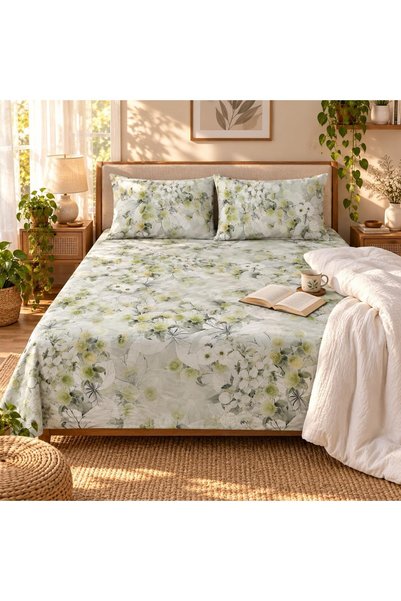 Generic Turkish Style King Size Flat Bedsheet Set, 3 Pieces, 260 x 240 cm, 1 ...