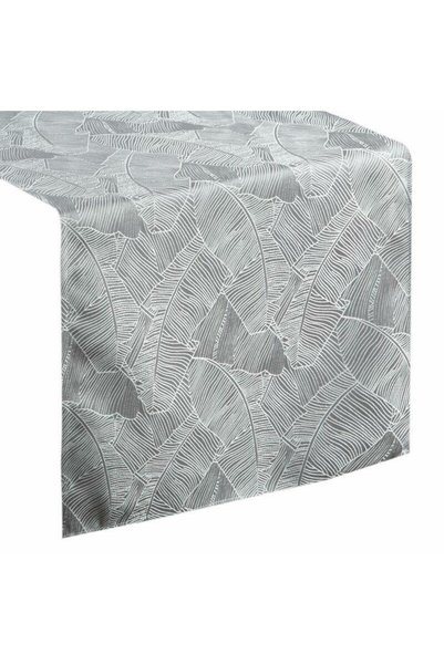 Eurofirany Fata de masa 40x140 cm jacquard argintiu Isla