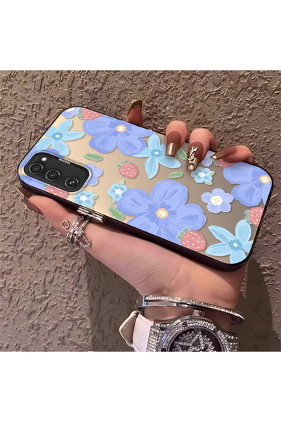 CHICASELUX حافظة سامسونج جالاكسي S20 FE متوافقة مع شبكات 4G/5G، مزينة بنمط زه...