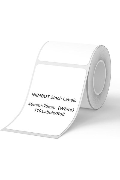 NiiMbot ملصقات لطابعة الملصقات B1/B21/B3S، مقاس 50 × 80 مم (1.97 بوصة × 3.15 ...