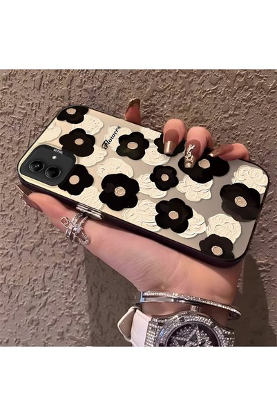 CHICASELUX حافظة مطبوعة على شكل زهرة بنمط الطلاء الزيتي متوافقة مع هاتف سامسو...