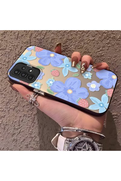 CHICASELUX حافظة سامسونج جالاكسي A13 4G/5G متوافقة مع نمط زهرة الفراولة، واقي...