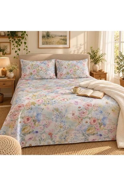 Generic Turkish Style King Size Flat Bedsheet Set, 3 Pieces, 260 x 240 cm, 1 ...