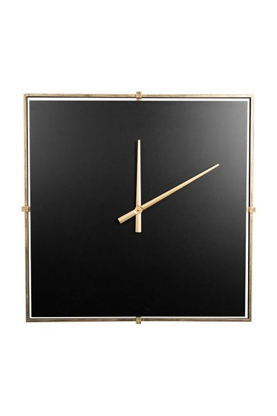 Eurofirany Ceas decorativ, 80x5cm, negru, metal, MDF