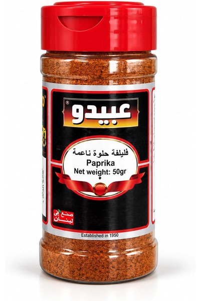 Abido Paprika Spice 50g, Ground Paprika for Chicken and Roasting