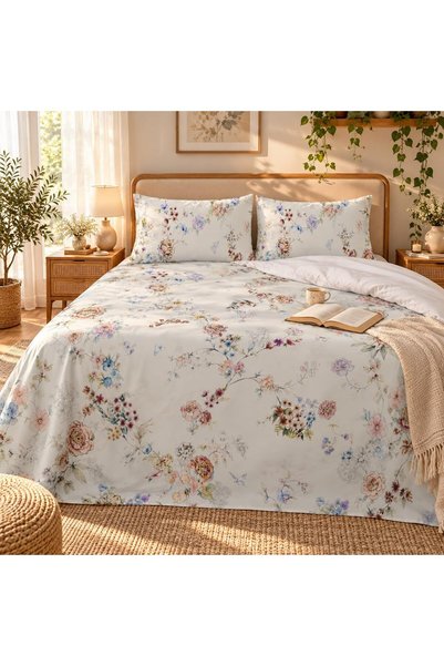 Generic Turkish Style King Size Flat Bedsheet Set, 3 Pieces, 260 x 240 cm, 1 ...