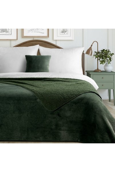 Eurofirany Cuvertura decorativa, Eurofirany, Nina, verde masliniu, 220 x 240 ...