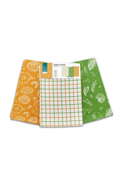 Faro Set 3 prosoape de bucatarie ZWOLTEX, 100% bumbac, 40x60cm, imprimeu colorat