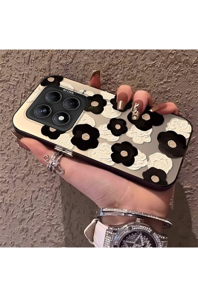 CHICASELUX حافظة متوافقة مع Redmi Note 14 Pro 4G/5G بتصميم زهور مطبوعة بنمط ا...