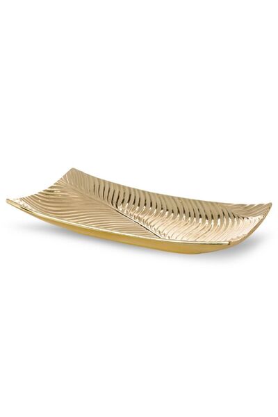 Eurofirany Platou decorativ, 45x25x8cm, auriu