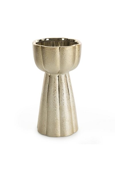 Eurofirany Vas decorativ, Eurofirany, Merin 03, auriu, 13 x 13 x 25 cm