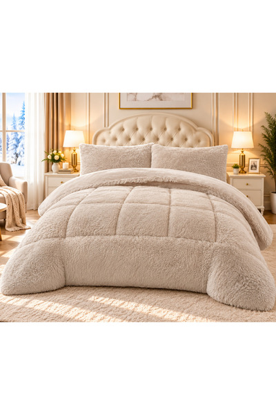 CHIRASO Fluffy Cocolino Comforter Set, 3 Pcs, 200x230 cm, 4 kg, 2 Pillowcases...