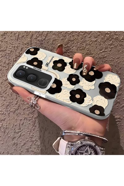 CHICASELUX حافظة مطبوعة على شكل زهرة متوافقة مع Vivo Y31/Y21D، تدوم طويلاً، أ...