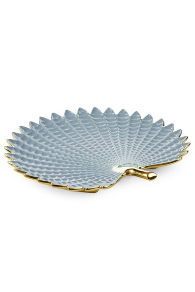 Eurofirany Platou, Eurofirany, Ceramica, 40 x 38 x 5 cm, Albastru/Auriu