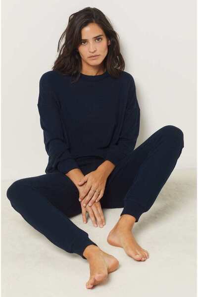 Etam Solid Long-Sleeve Pajama Top