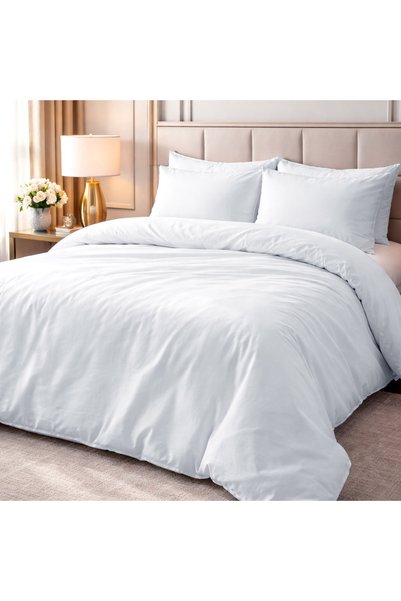 Darymex Posza hoteliera 160x200cm, alba, 100% bumbac, gramaj 145g/m2, cu supr...