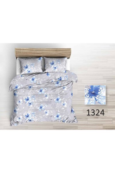 Darymex Set lenjerie de pat KORA, bumbac, gri, 160x200cm, set 3 piese