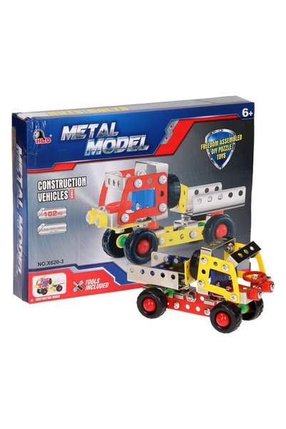 ETOY Set de constructie metalic diy puzzle vehicule de constructii 102 piese