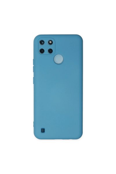 FMA Realme c25y case nano inner velvet silicone - blue